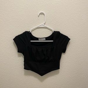 black crop top